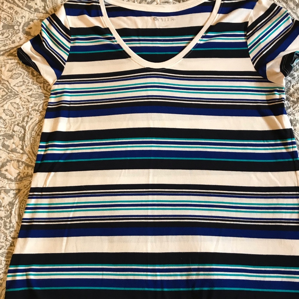 Stylus blue striped large top - Picture 2 of 3